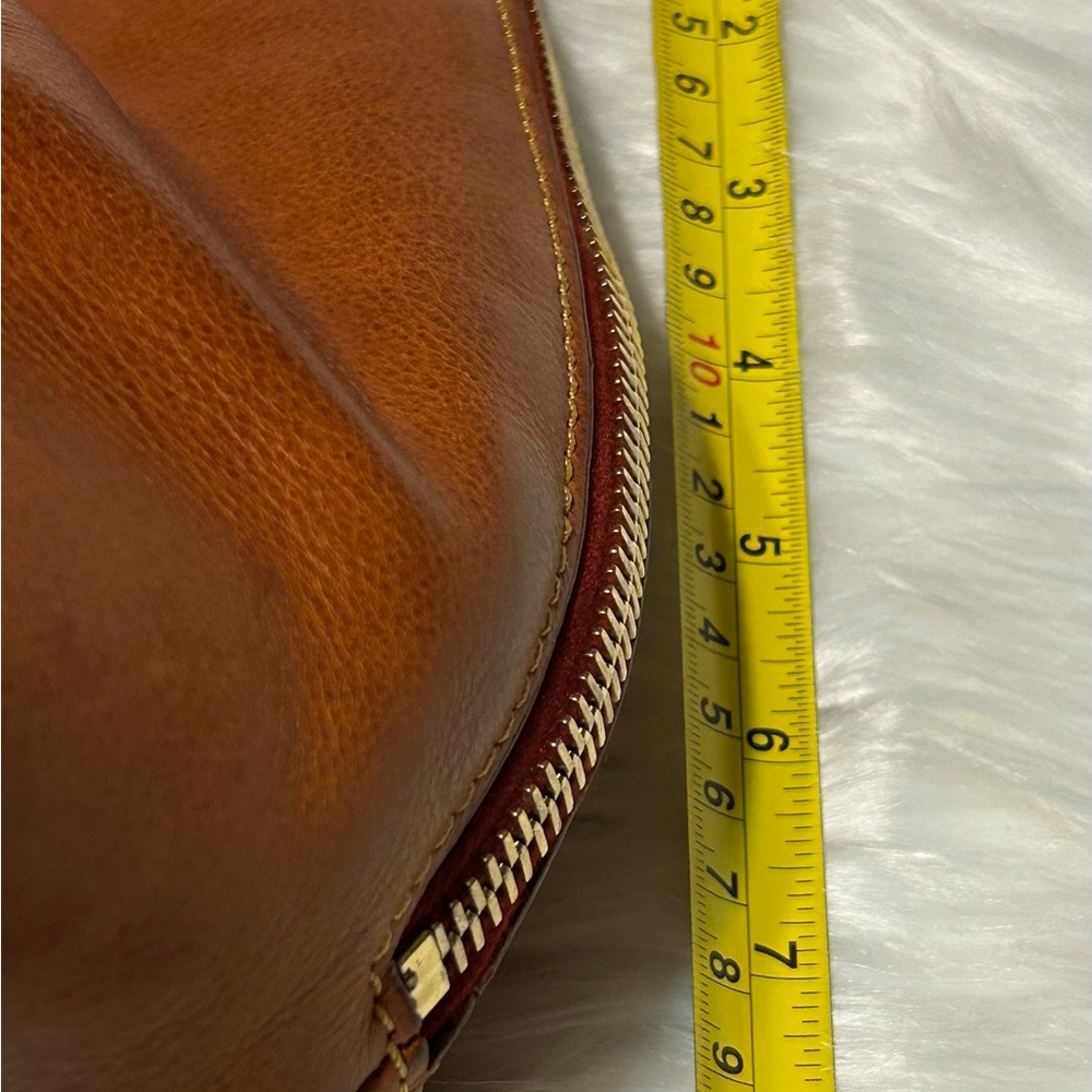 Dooney Bourke Florentine Leather Large Zip Barlow Satchel - Picture 16 of 16